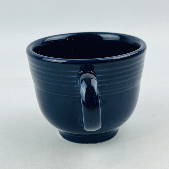Fiesta Cobalt Blue Flat Cup Only Coffee Tea Homer Laughlin HLC Fiestaware - Picture 4 of 8